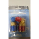 Acople rápido con Angulo 90° Rojo y azul para R134 A/A vehículo.