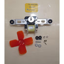 motor evaporador CW 115V aspa roja  y montaje para Whirlpool
