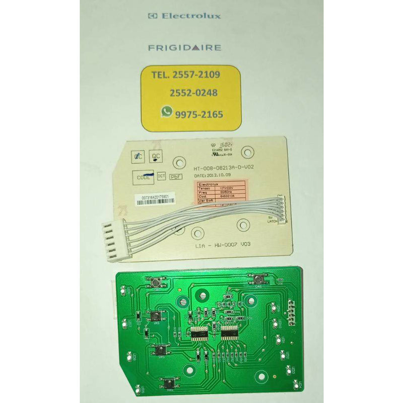 Placa de interface led para lavadora Frigidaire Brasileña