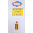 Adaptador Uniweld 5/16" hembra X 1/4" macho para 410a