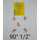 Codo de cobre  90°   1/2