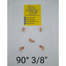 Codo de cobre 90°  3/8