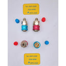 Acople adaptador rápido Appli para Automóvil R134A 1/4 azul y rojo