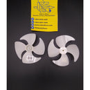 Aspa de motor evaporador CCW, Dext 10Cm 4 hojas eje delgado