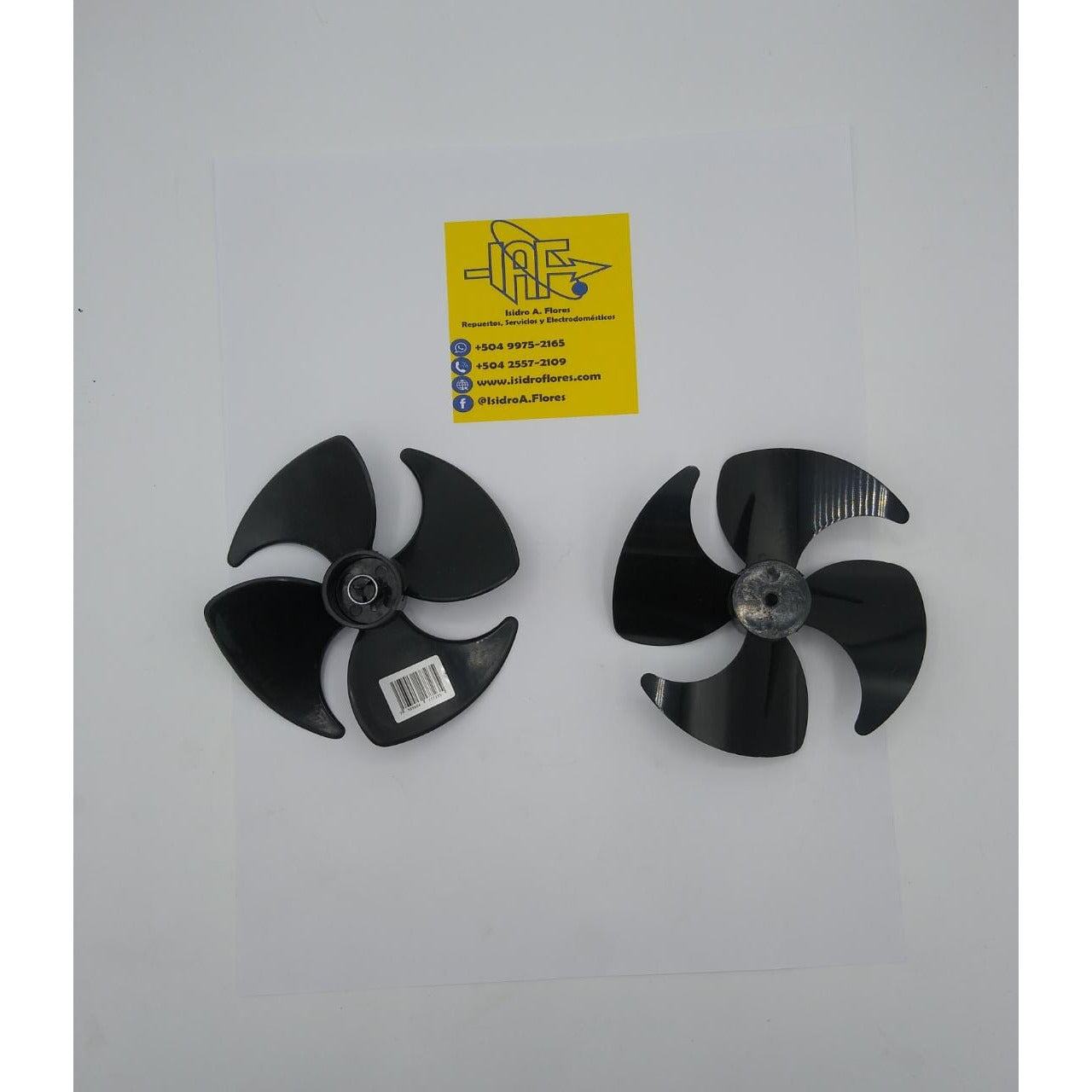 Aspa de motor evaporador 4 Jojas, Dext.10Cm negro CCW eje grueso ...