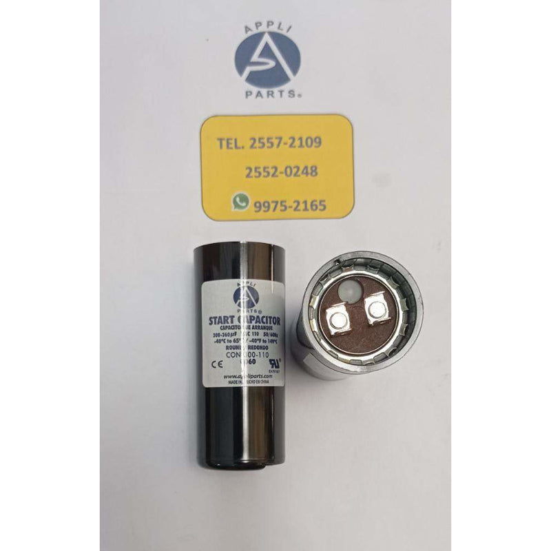 Condensador eléctrico Capacitor de arranque de lavadora 300-360 UF 110v