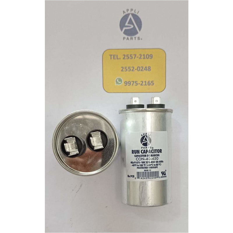 Condensador eléctrico Capacitor de Minisplit  40MFD 370-450v