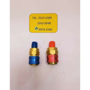 Cople rápido recto automotriz  kit  rojo y azul Coldtek