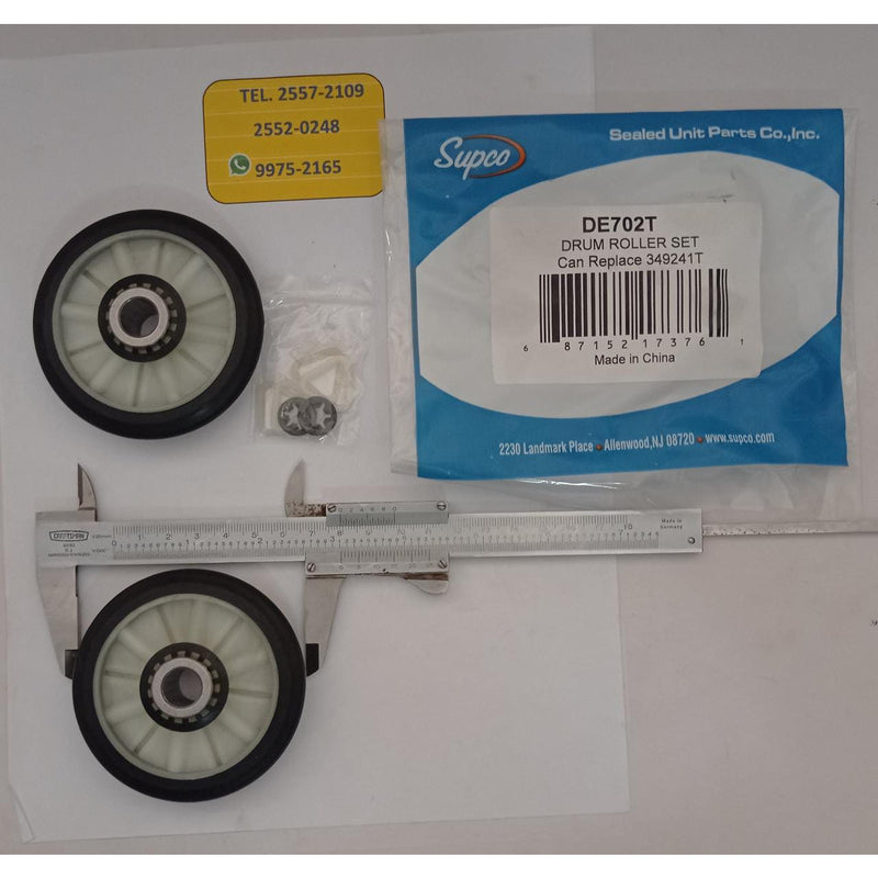 Rodo Supco para secadora Whirlpool (incluye 2 rodos) reemplaza 349241T