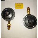 Regulador de una vía con punta pol y tuerca izquierda gas LPG baja