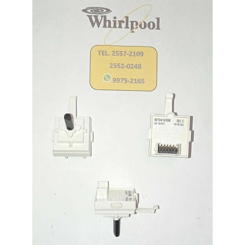 Interruptor switch Selector de lavadora original Whirlpool de 4 posiciones
