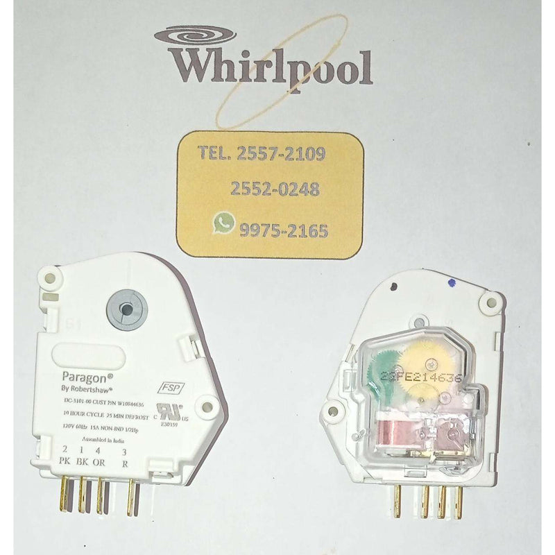 Reloj Temporizador Timer original Whirlpool 10H 25M Paragon 2,1,4,3