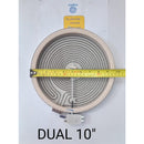 Resistencia original GE  plancha cerámica tridual 10 " DEXT  4 líneas