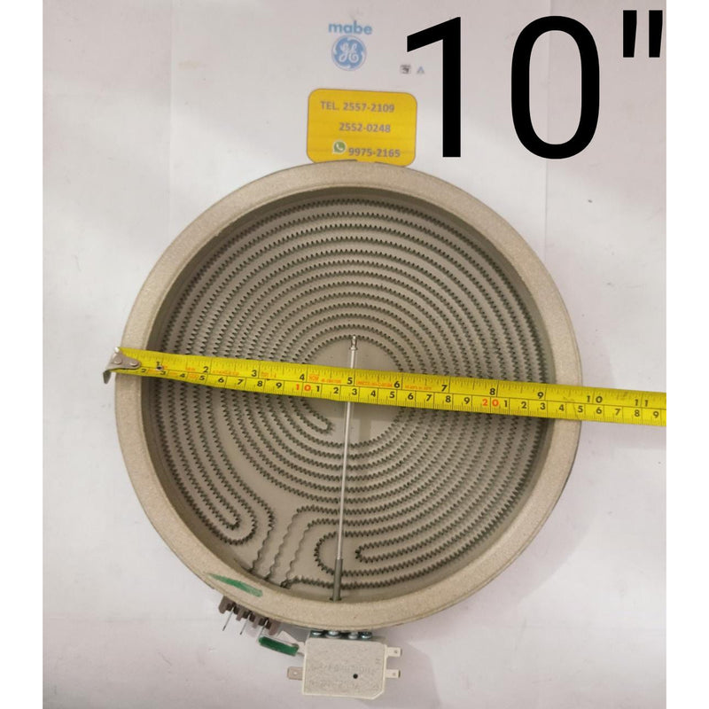 Resistencia original GE plancha cerámica tridual 10 " DEXT