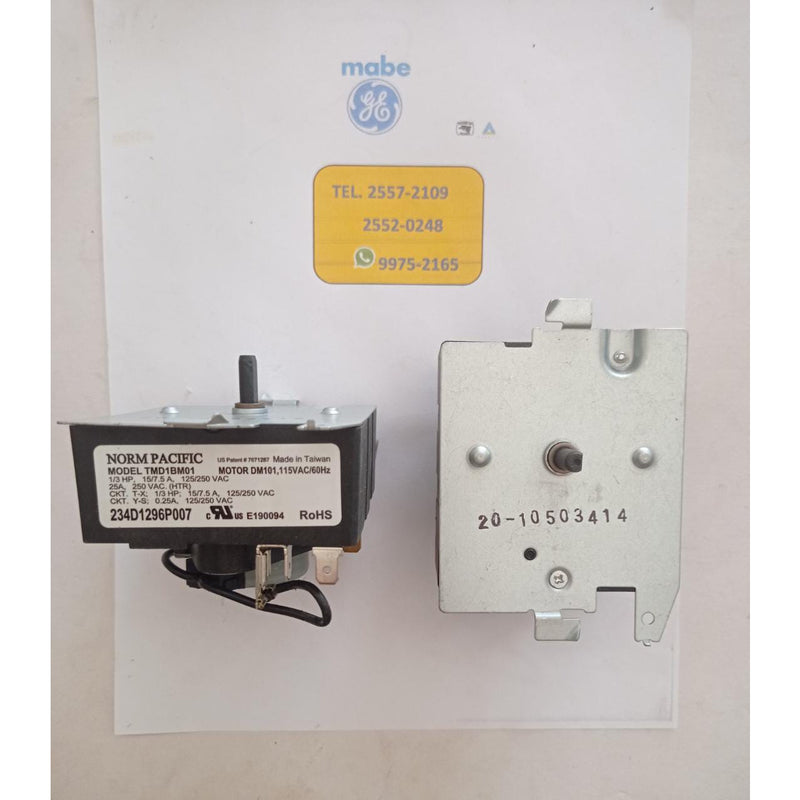 Timer de secadora GE original 234D1296P007